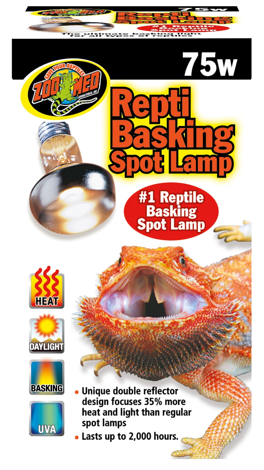 ZM-36075 Repti Basking Spot Lamp 75w