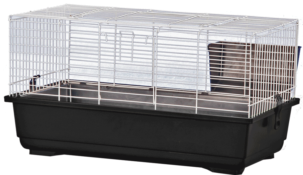 AE-00513 Rabbit/GP Cage Black w/White Wire 31"x17"x17" 2 case.