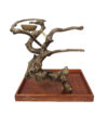 AE-01766 Java Wood Table Top Play Stand md 22"x14x27"